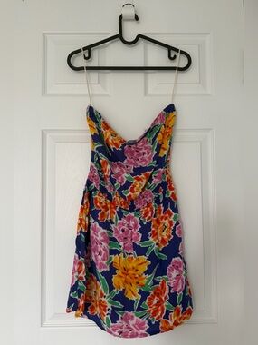 Aeries Floral Strapless Mini Dress